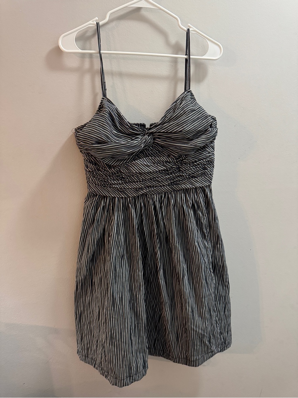 Tracy Reese Striped Black and White Spaghetti Strap Dress Sz 12